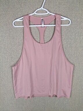 Fabletics Racerback Tank Top Womens XXL Dusty Rose Workout Activewear Gym Yoga